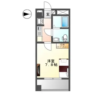 リバパレス鶴舞【8階】の間取り
