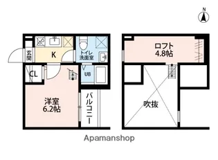ワルキューレ【2階】の間取り