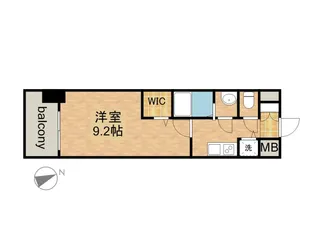 プレサンスジェネ鶴舞【0705号室】の間取り