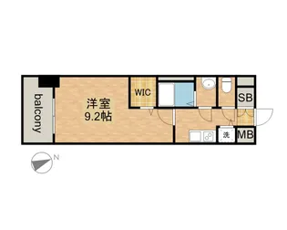 プレサンスジェネ鶴舞【0203号室】の間取り