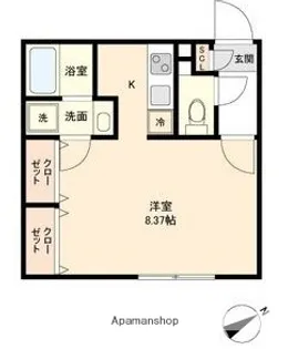 Branche葵【4階】の間取り