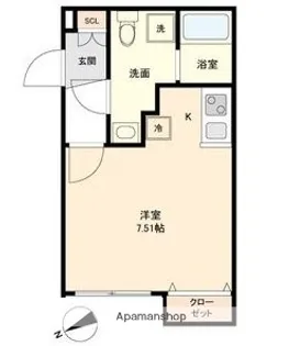 Branche葵(ブランシェアオイ)【4階】の間取り