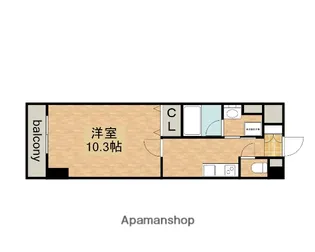 グランルクレ新栄ウエスト【2階】の間取り