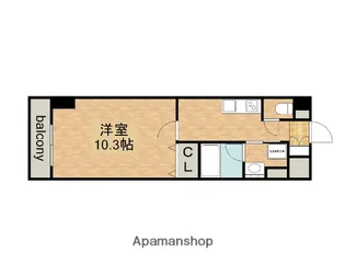 グランルクレ新栄ウエスト(旧ロイジェント新栄Ⅲ)【9階】の間取り