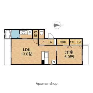 ヴィターレ日比野【2階】の間取り