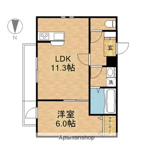 アメニティ金山【2階】の間取り