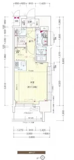 プレサンスジェネ葵【8階】の間取り