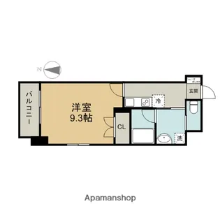 プランベイム大須駅前【8階】の間取り
