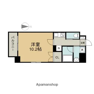 プランベイム大須駅前【10階】の間取り