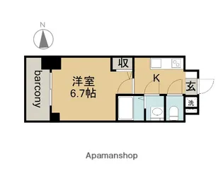 オーキッドレジデンス鶴舞(旧 S−RESIDENCE鶴舞)【15階】の間取り