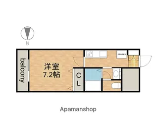 チェルトヴィータ【11階】の間取り