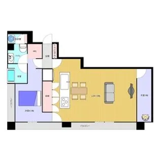 ラ・クール泉【1101号室】の間取り