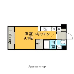 KDX千早レジデンス【3階】の間取り