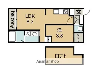 PRESTIGE【1階】の間取り