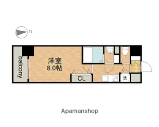 プレサンス新栄町ギャラント【6階】の間取り