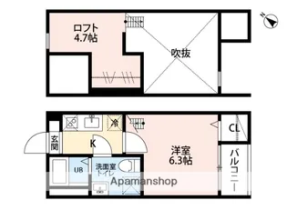 クリオス神宮前(クリオスジングウマエ)【2階】の間取り