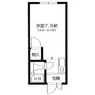 第2アベニュー日比野【2B号室】の間取り