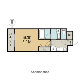 レジデンスSUN.K【7階】の間取り