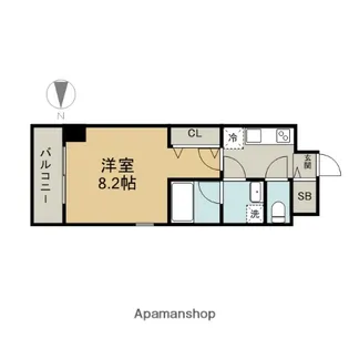 レジデンスSUN.K【7階】の間取り