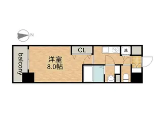 プレサンス新栄町ギャラント【0802号室】の間取り