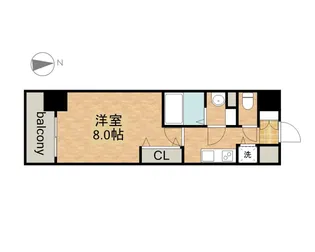 プレサンス新栄町ギャラント【0711号室】の間取り