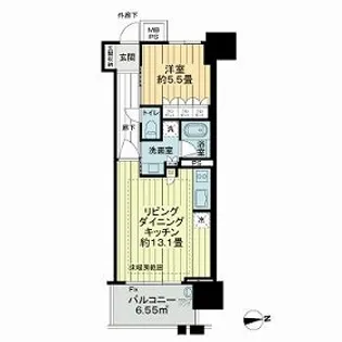 ザ・グランアルト栄【0306号室】の間取り