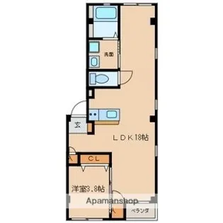 グランレーヴ東別院WEST【4階】の間取り