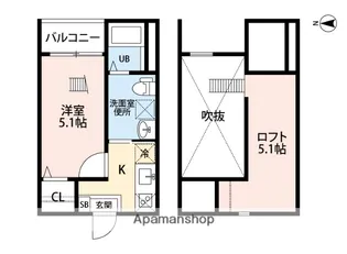 カミノサントゥアリオ【1階】の間取り