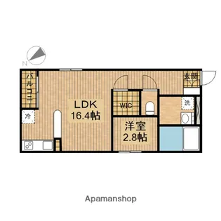 RADIANCE鶴舞【2階】の間取り