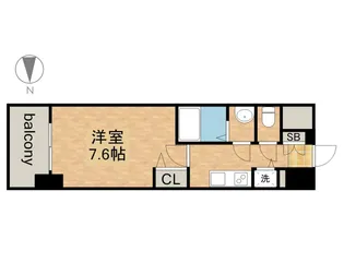 プレサンス東別院駅前【0702号室】の間取り