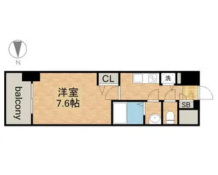 プレサンス東別院駅前【0903号室】の間取り