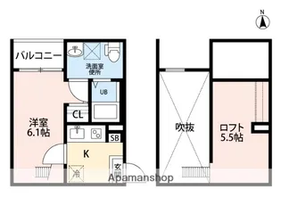 Core Kanayama(コアカナヤマ)【1階】の間取り