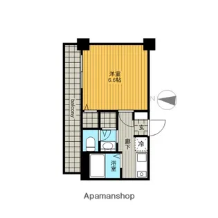 プレミアムコート名古屋金山インテルノ【9階】の間取り
