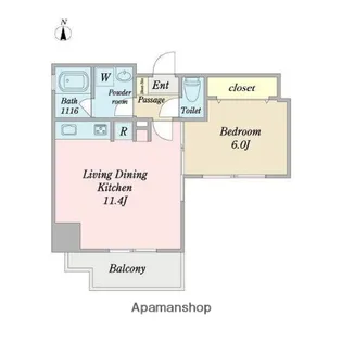 プリヴィアーレ金山【8階】の間取り