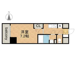 プレサンス久屋大通公園セラフィ【8階】の間取り