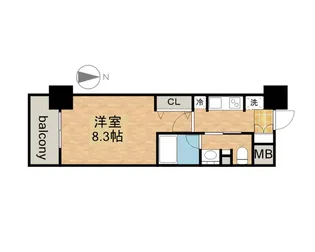 パークアクシス名古屋山王【15階】の間取り