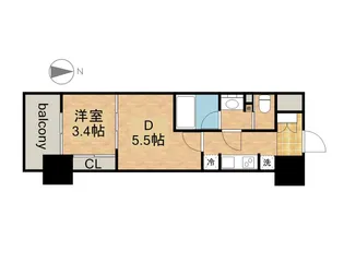 パークアクシス名古屋山王【6階】の間取り