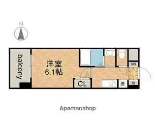 エステムコート名古屋栄プレシャス【11階】の間取り
