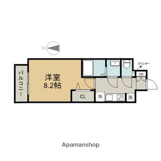 プレサンス広小路通パルス【10階】の間取り