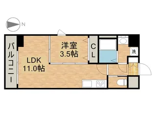 CATTLEYA GARDEN【3階】の間取り