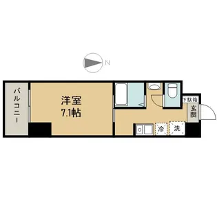 S-FORT神宮南【7階】の間取り