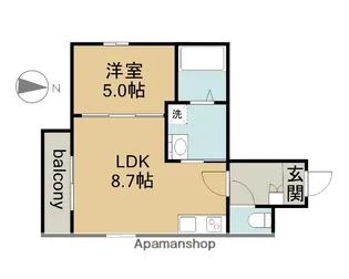 MOVE堀田WEST【2階】の間取り