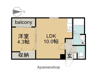 MOVE堀田WEST【3階】の間取り