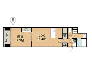 プレサンス丸の内フォート【0903号室】の間取り