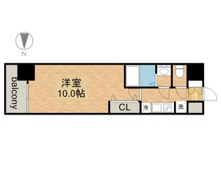 プレサンス丸の内フォート【0504号室】の間取り