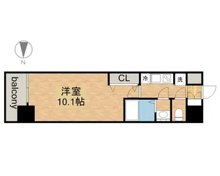 プレサンス丸の内フォート【0305号室】の間取り