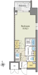 アデグランツ上前津【3階】の間取り