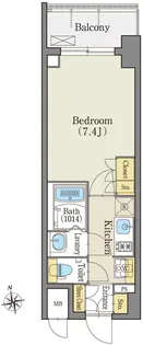 アデグランツ上前津【4階】の間取り