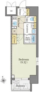 アデグランツ上前津【10階】の間取り