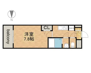 プレサンス上前津プレス【4階】の間取り